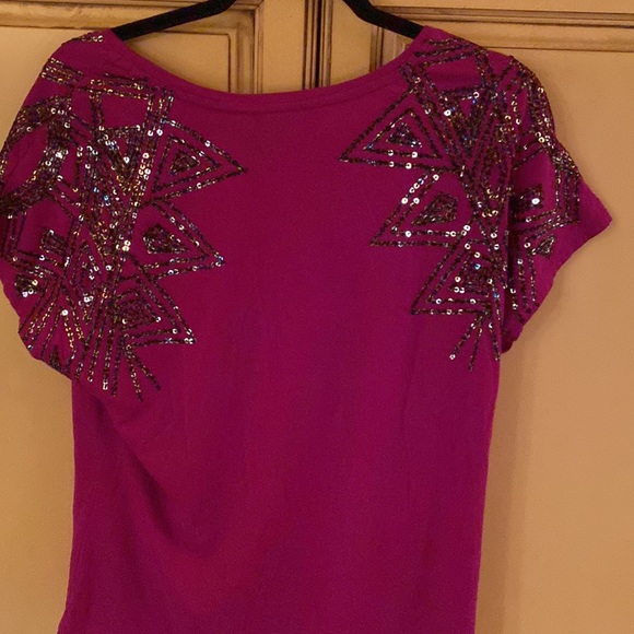 Beautiful plum color Rockin Republic Beaded Top - Picture 4 of 4